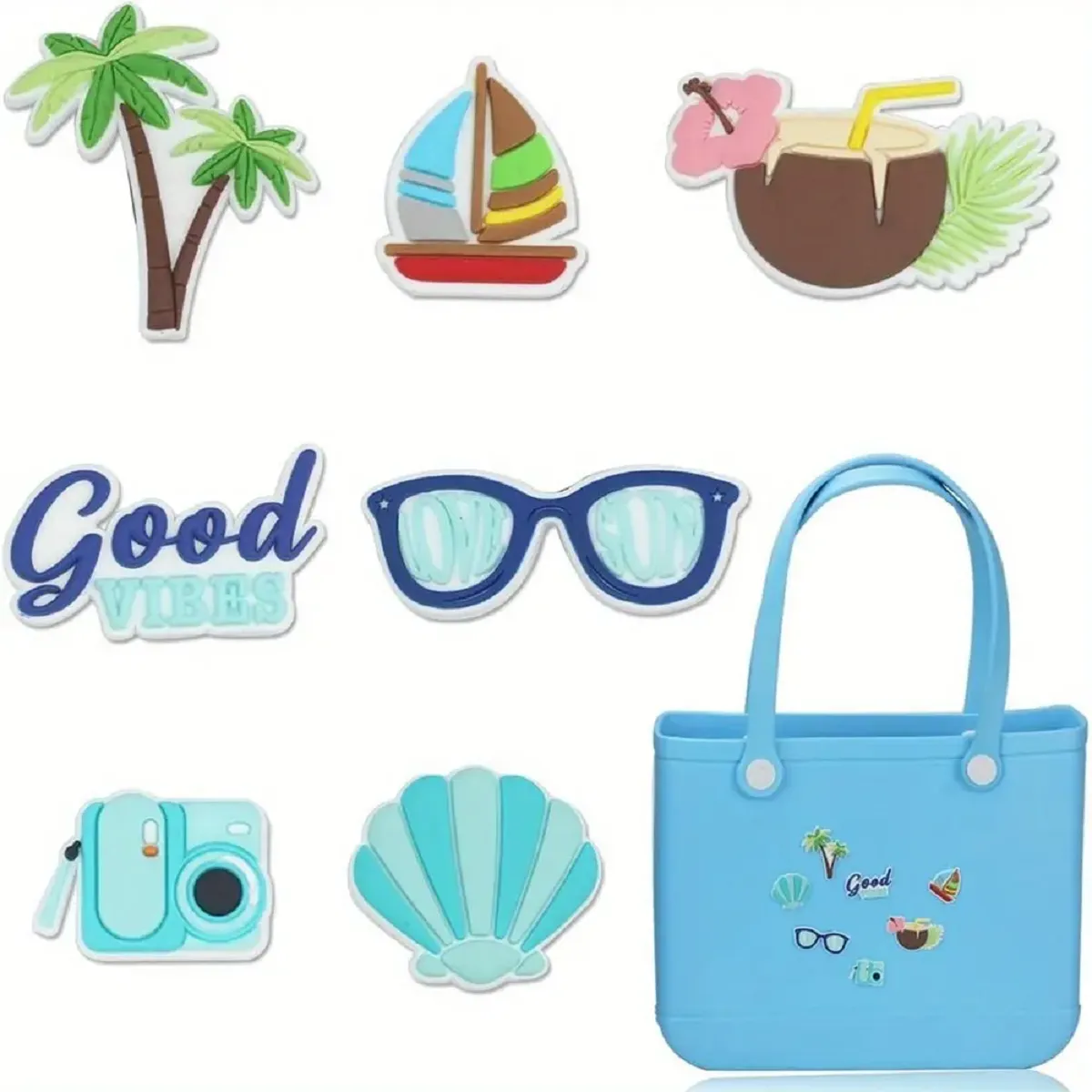 6Pcs DIY Charms for Bogg Bag Accessories Handbag
