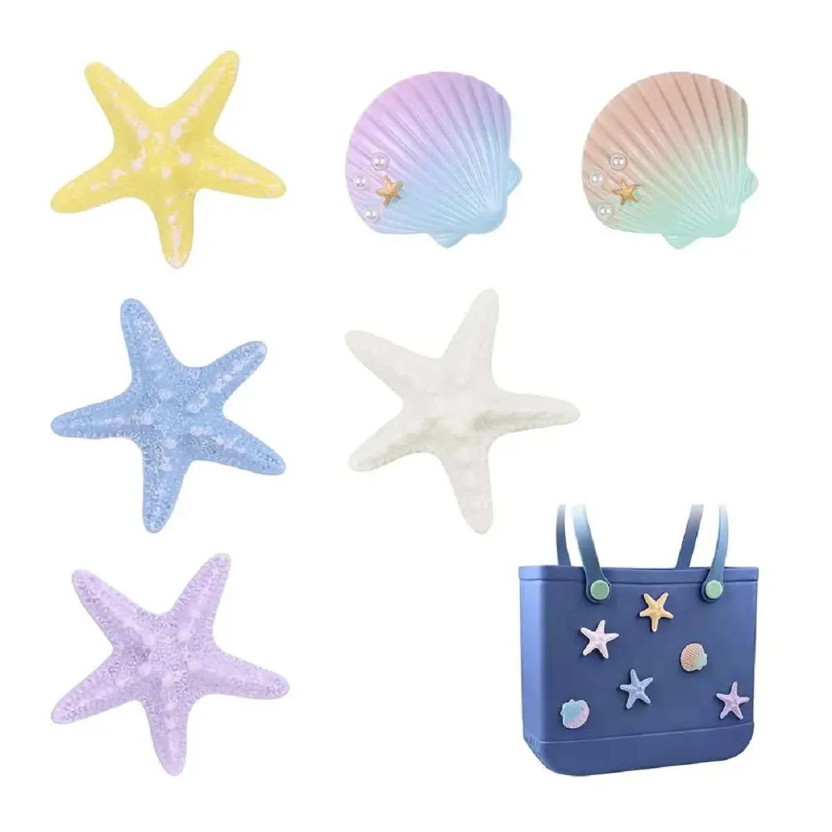 6Pcs DIY Charms for Bogg Bag Accessories Handbag