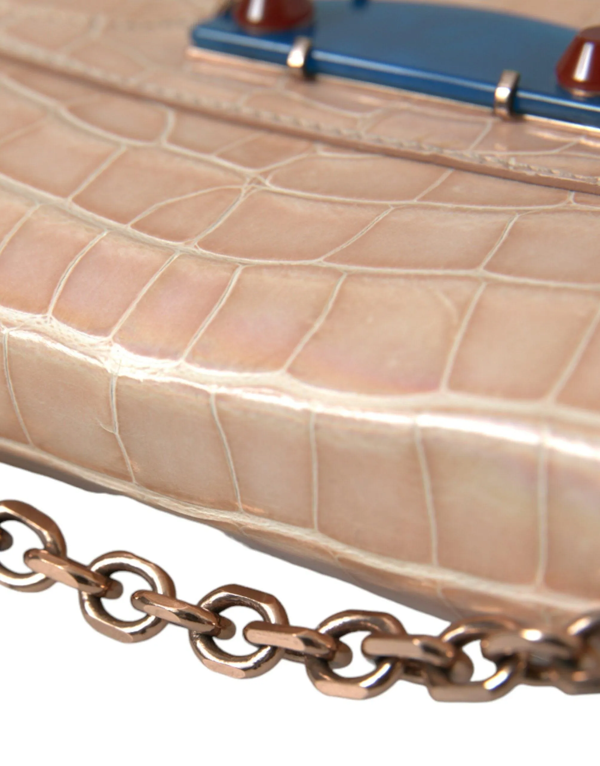 Balenciaga Chain Beige Evening Mini Clutch