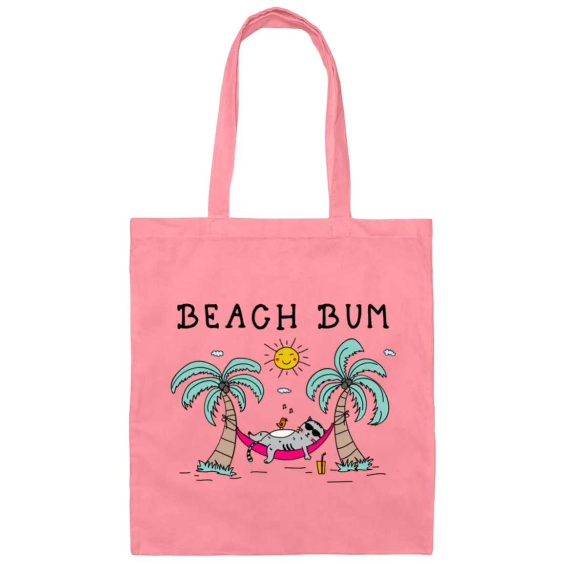 Beach Bum Cat Tote Bag