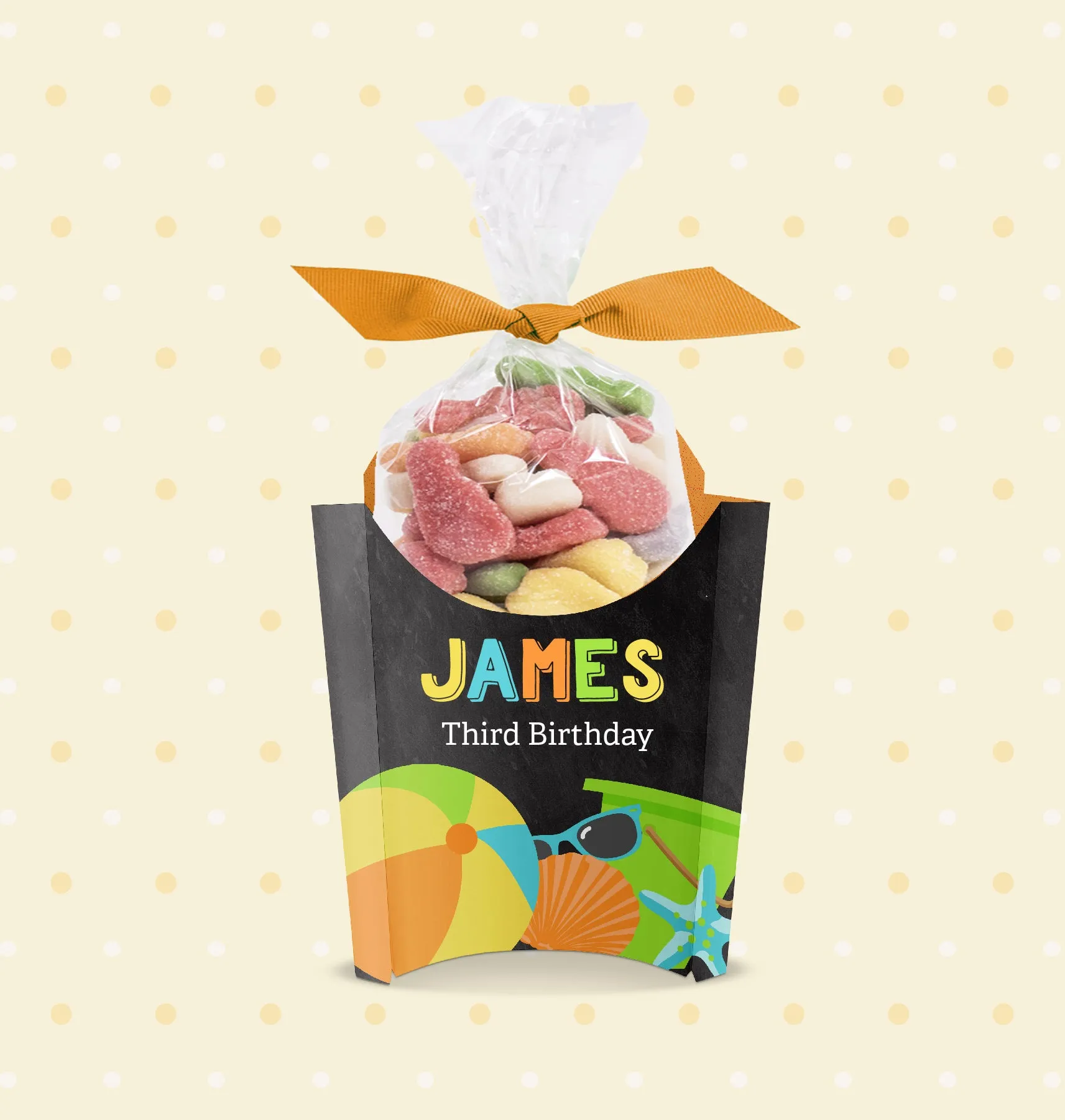 Beach Wagon Party Favor Box