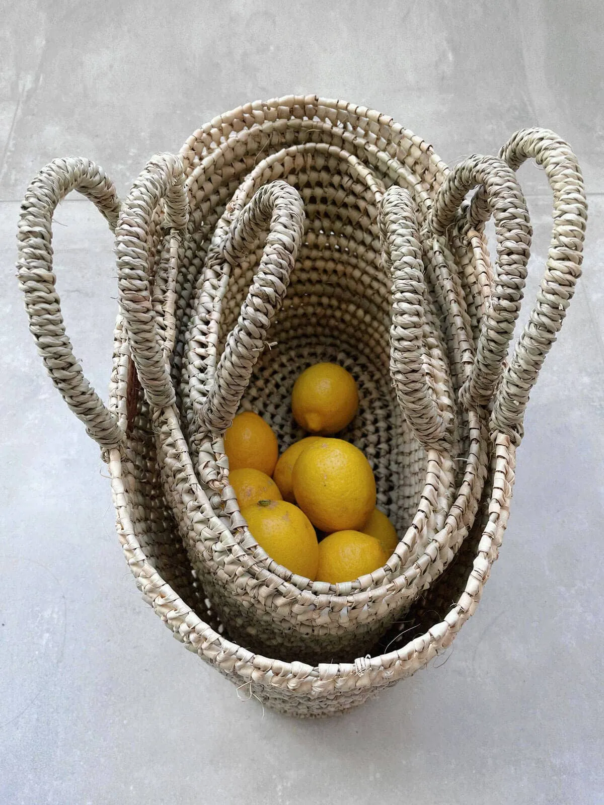 Bohemia Design - Oval Open Weave Nesting Baskets