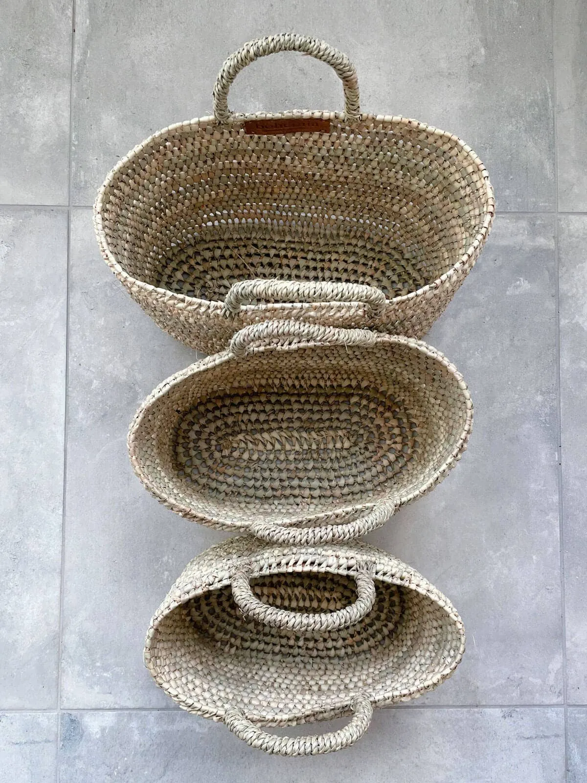 Bohemia Design - Oval Open Weave Nesting Baskets