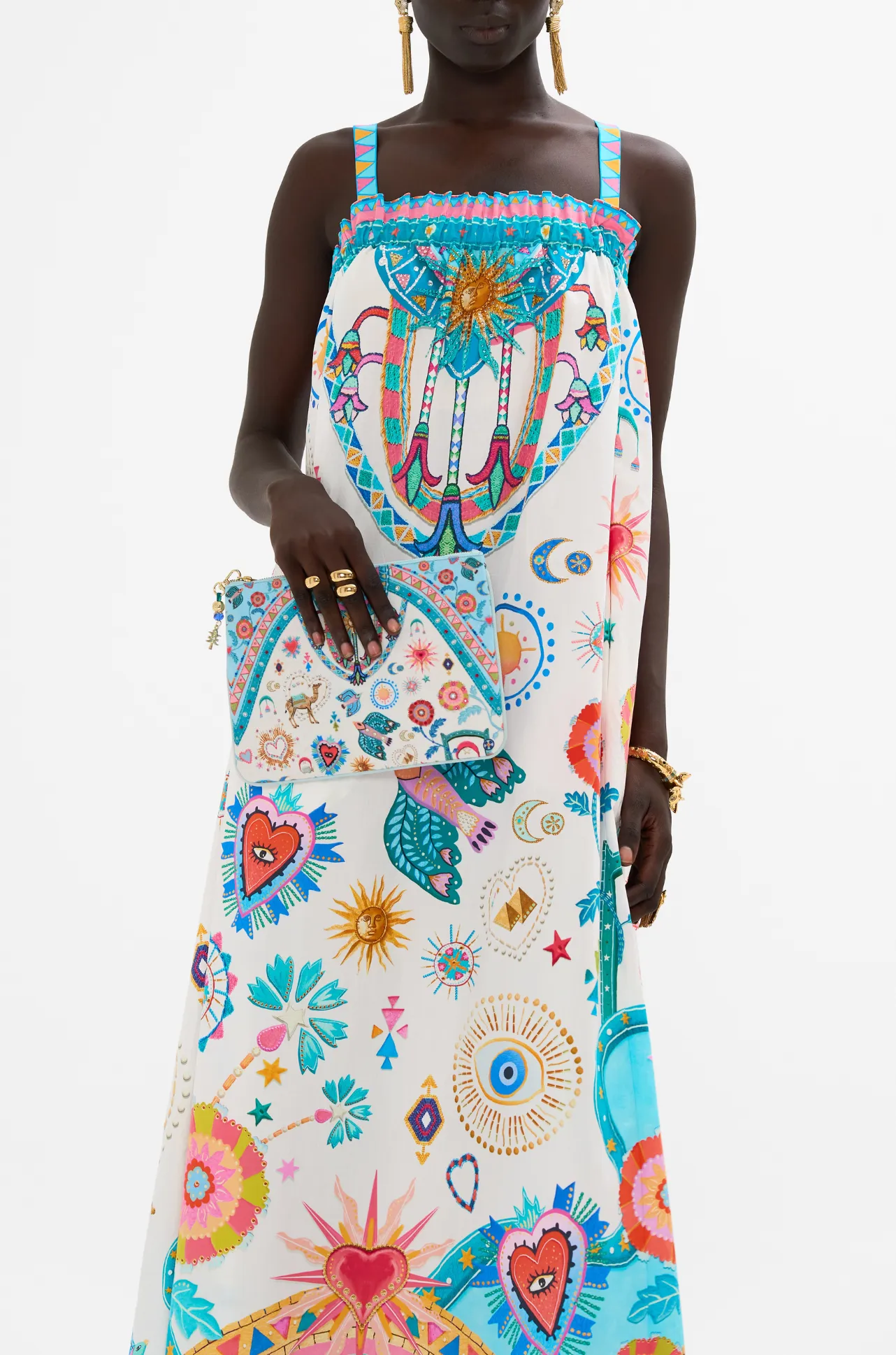 Camilla - Living In Colour Small Canvas Clutch