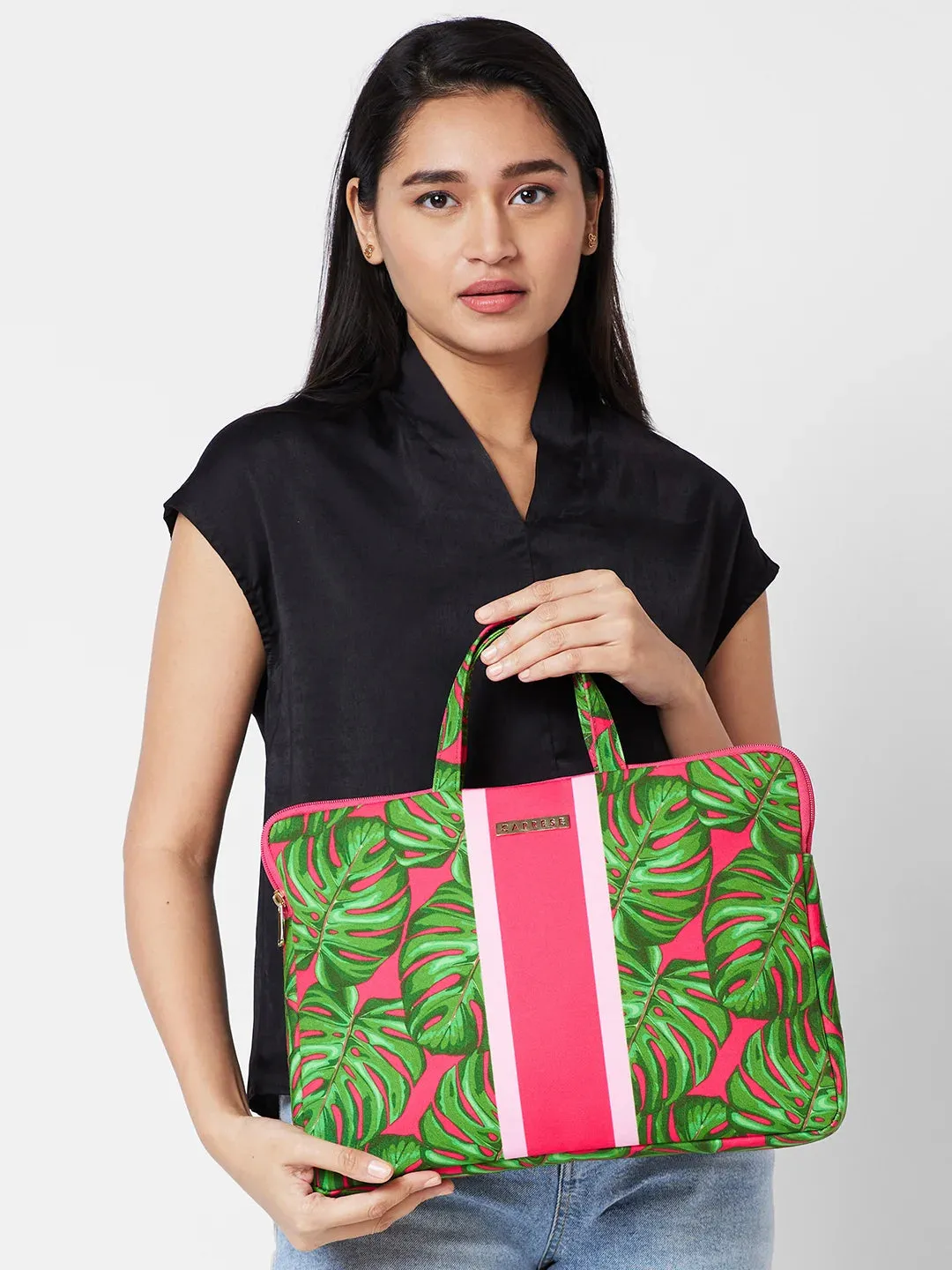 Caprese Tulip Laptop Sleeve Large Green