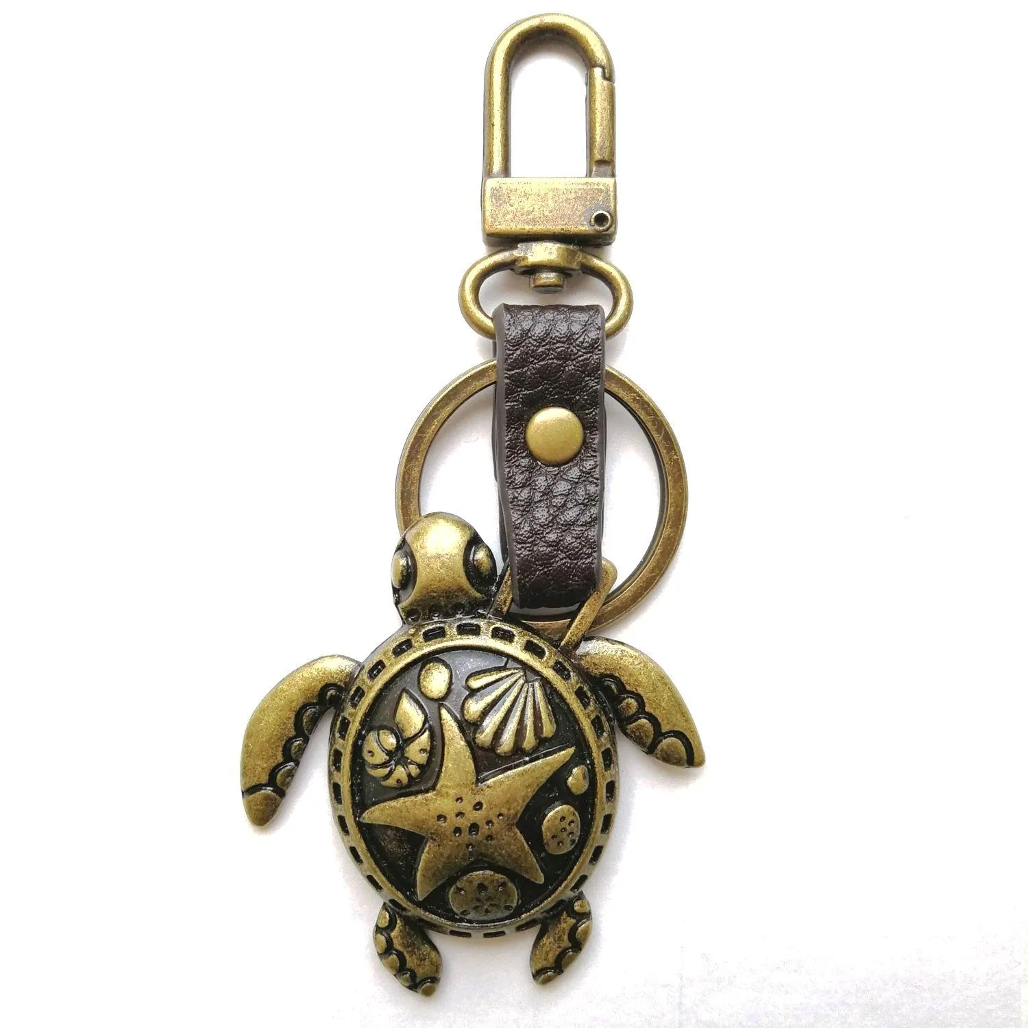 Chala Bronze Mini Metal Purse Charm, Key Fob, Animal Keychain - M605