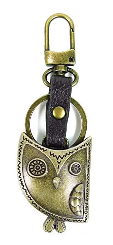 Chala Bronze Mini Metal Purse Charm, Key Fob, Animal Keychain - M605