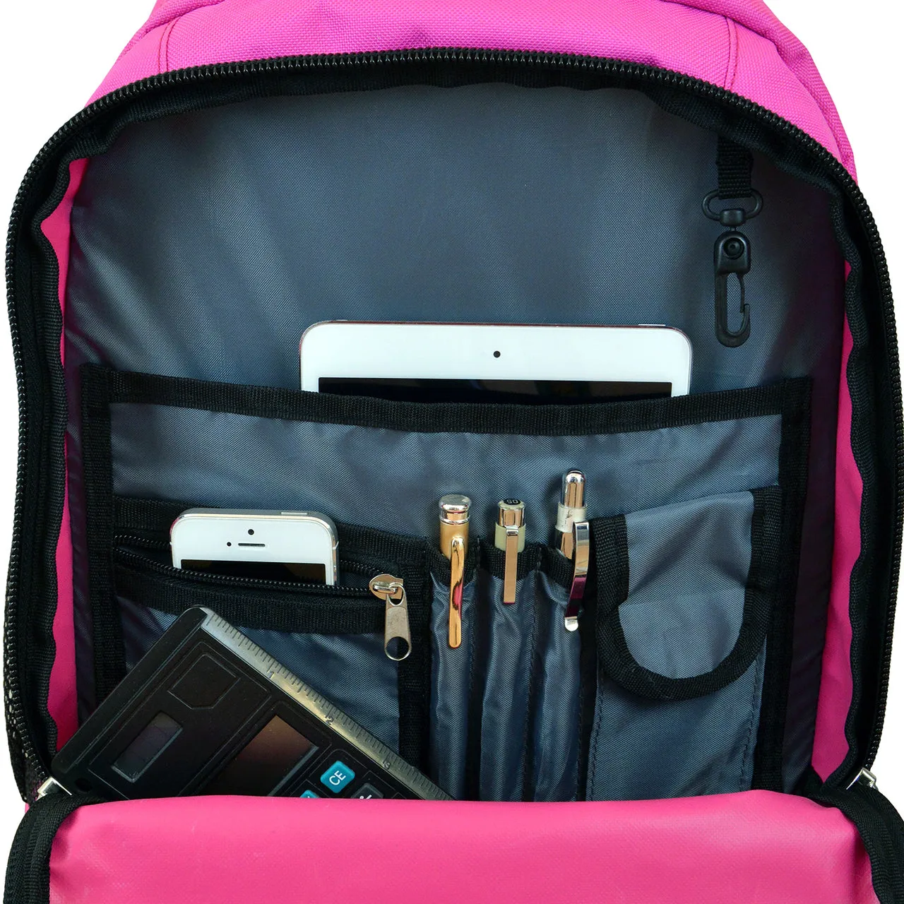Connecticut Premium Wheeled Backpack in Pink