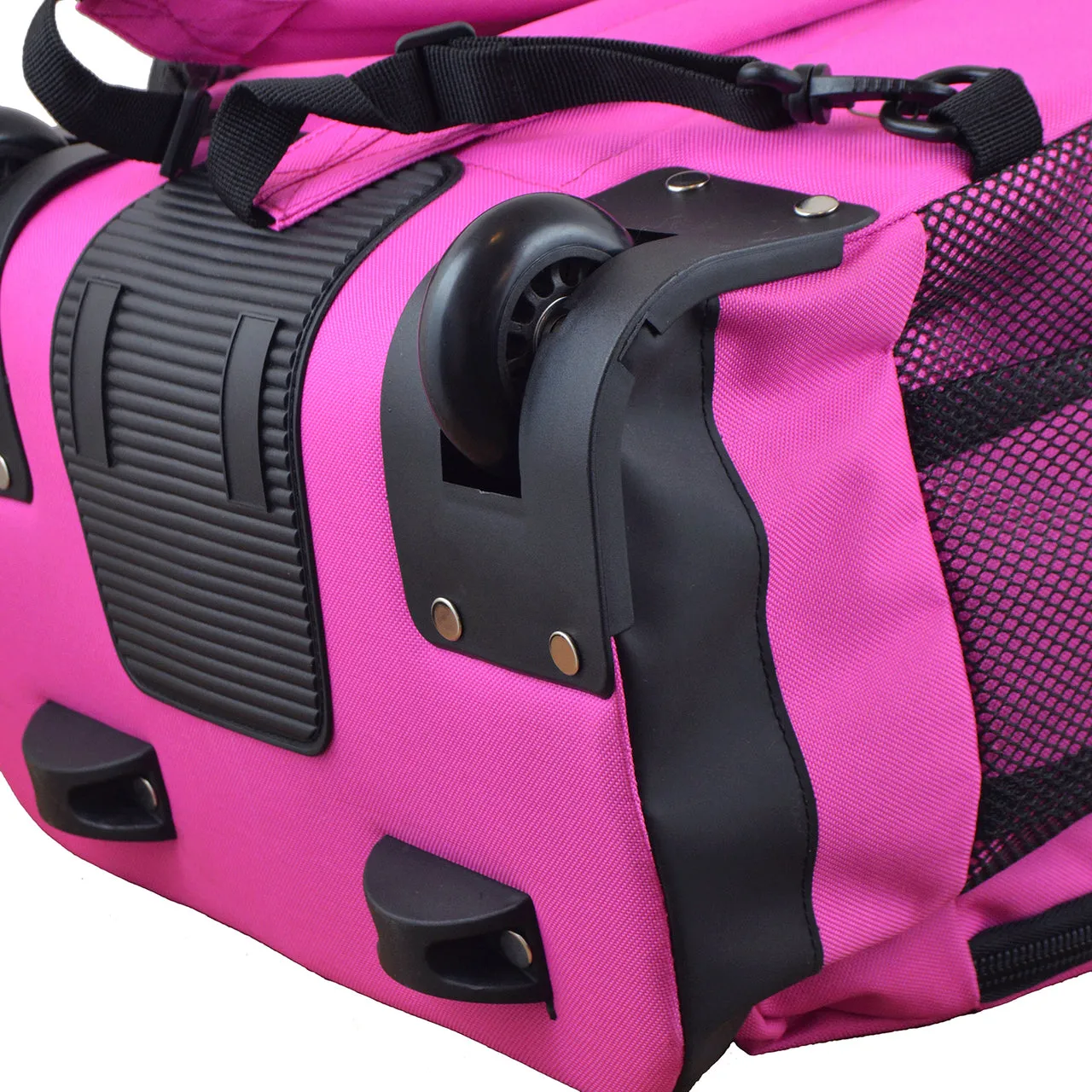 Connecticut Premium Wheeled Backpack in Pink