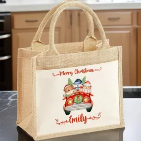Customised Festive Tote - Woodland Creatures - Kids & Friends - Christmas Shopper