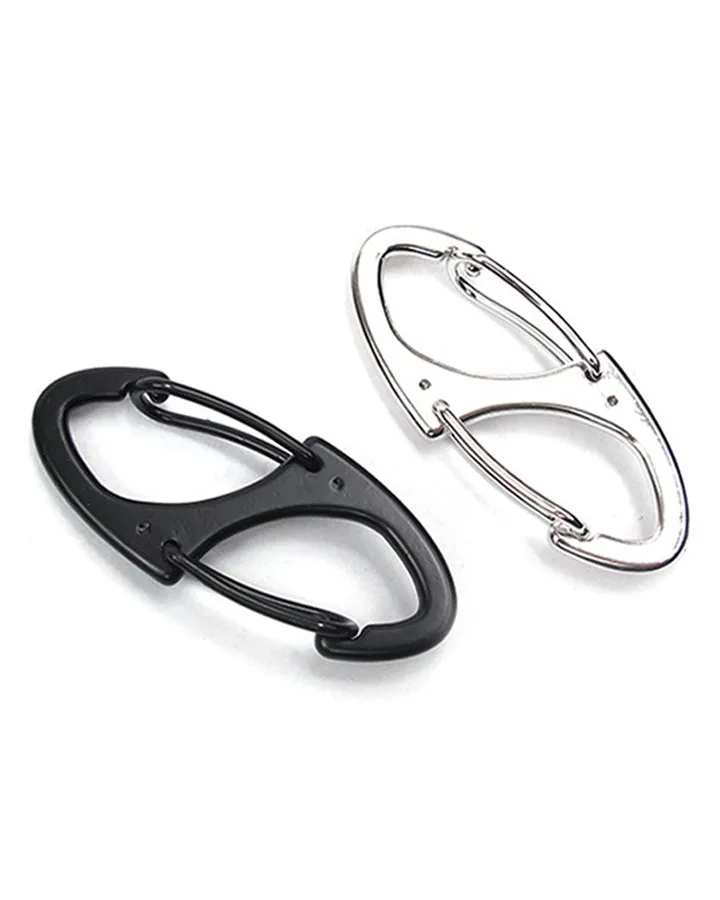 Double-Ended S-Shaped Aluminum Carabiner Clip