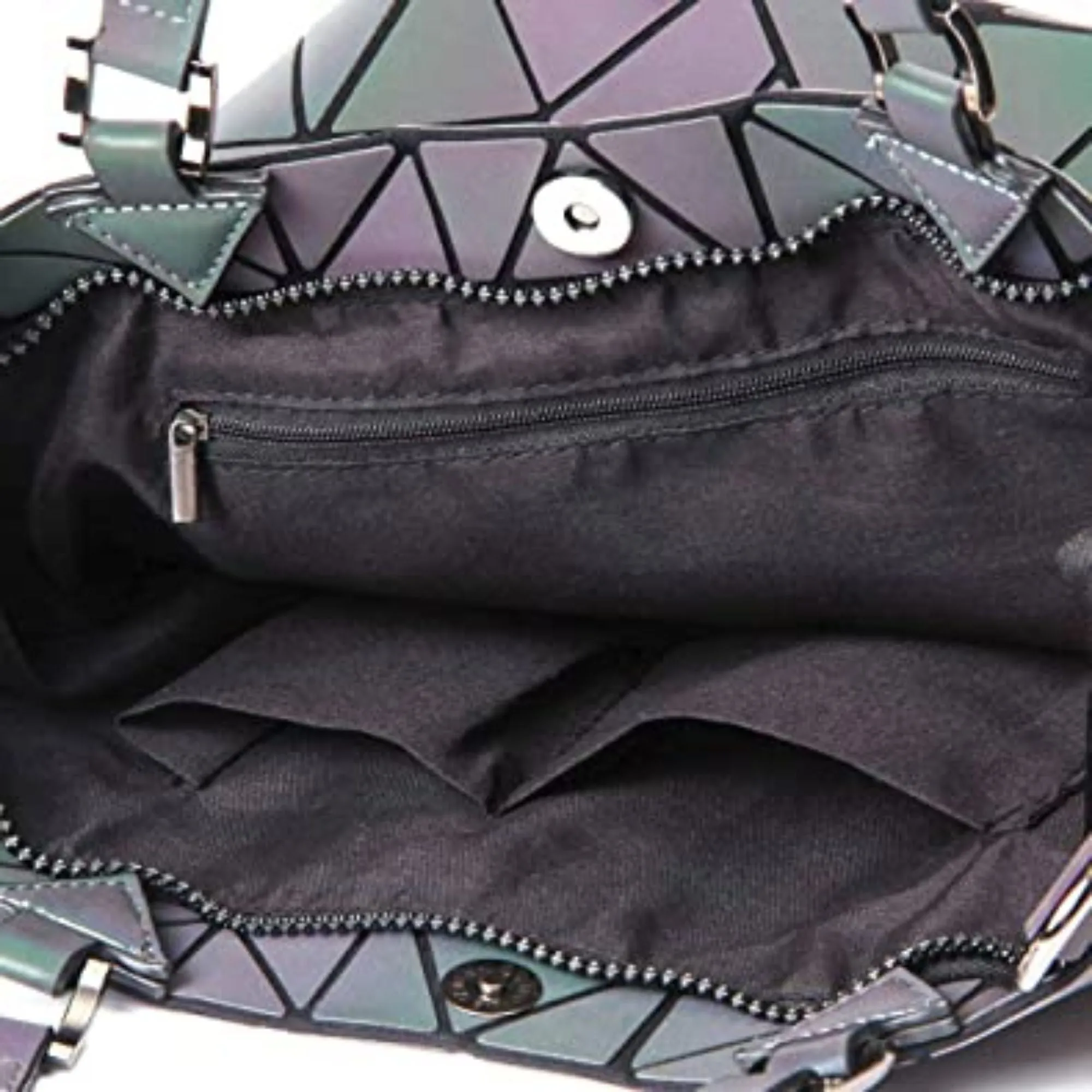 FabSeasons Geometric Luminous Purses and Handbags Holographic Reflective Crossbody Bag