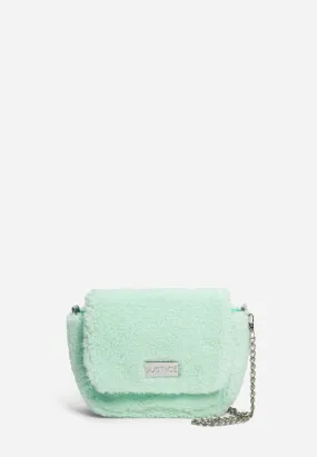 Faux Sherpa Crossbody Bag