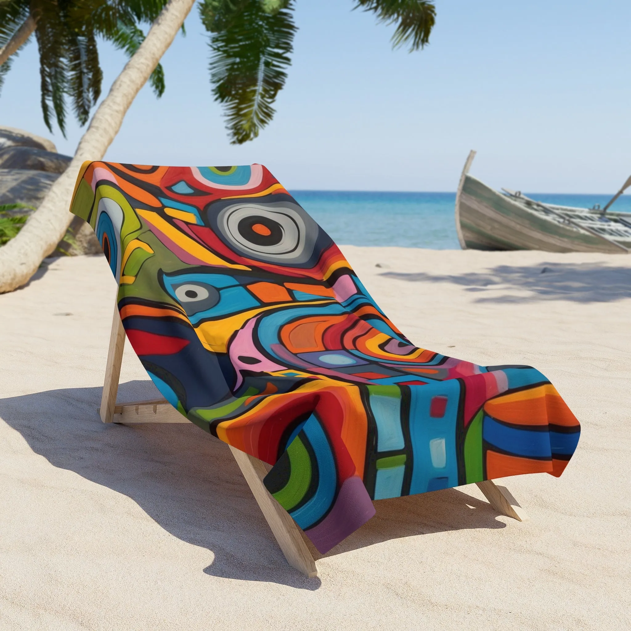 Fun Abstract Beach Towel - Choose Your Size