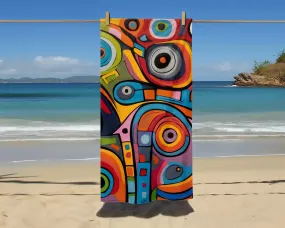 Fun Abstract Beach Towel - Choose Your Size