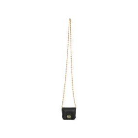 Goya Puffer Case in Shiny Lambskin in Black