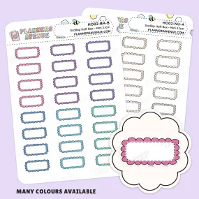 Hobonichi Scalloped Half Box Stickers