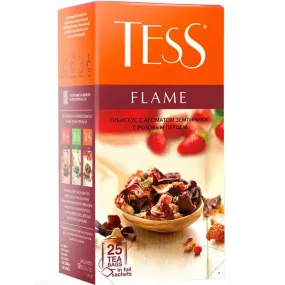 Karkade Tea with Strawberries & Pink Pepper "Flame", Tess, 25 tea bags