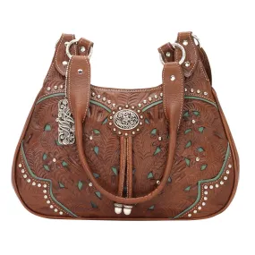 Lady Lace Western Purse Turquoise Lace Tote
