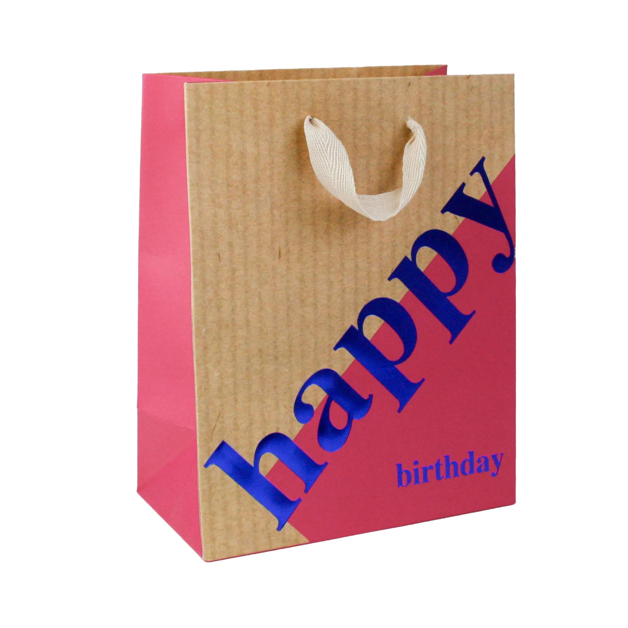 Luxury Happy Birthday Gift Bags - Set Of 4 Assorted Colours (Sizes Available)