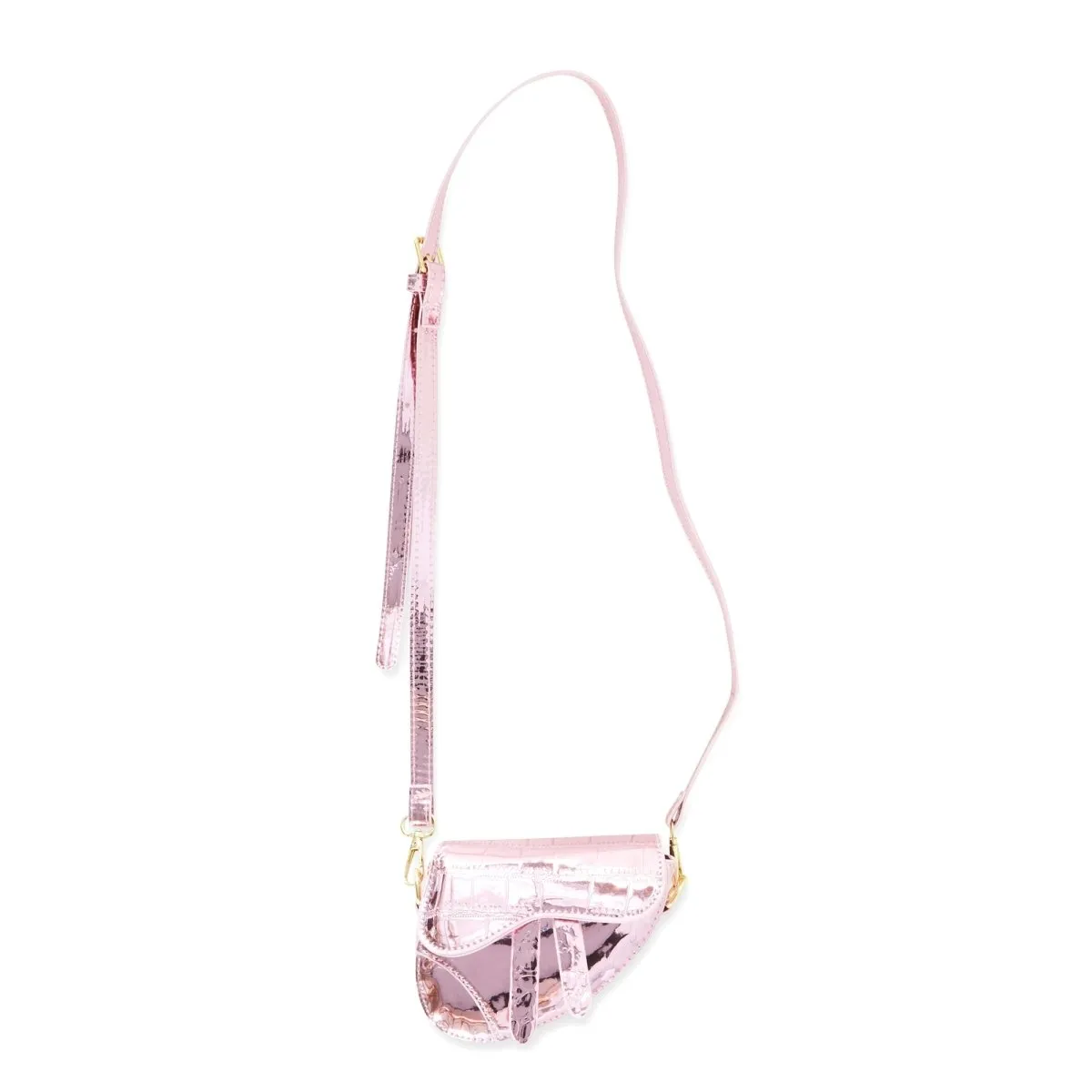 METALLIC MINI SADDLE  BAG