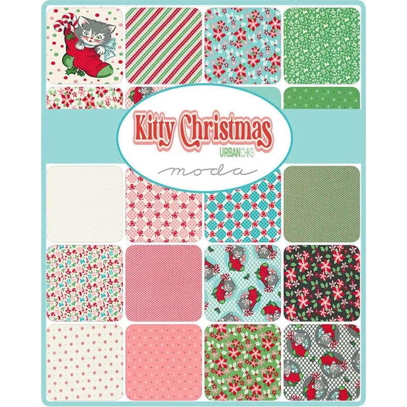 Moda Kitty Christmas Fat Quarter Pack 31 Piece 31200AB