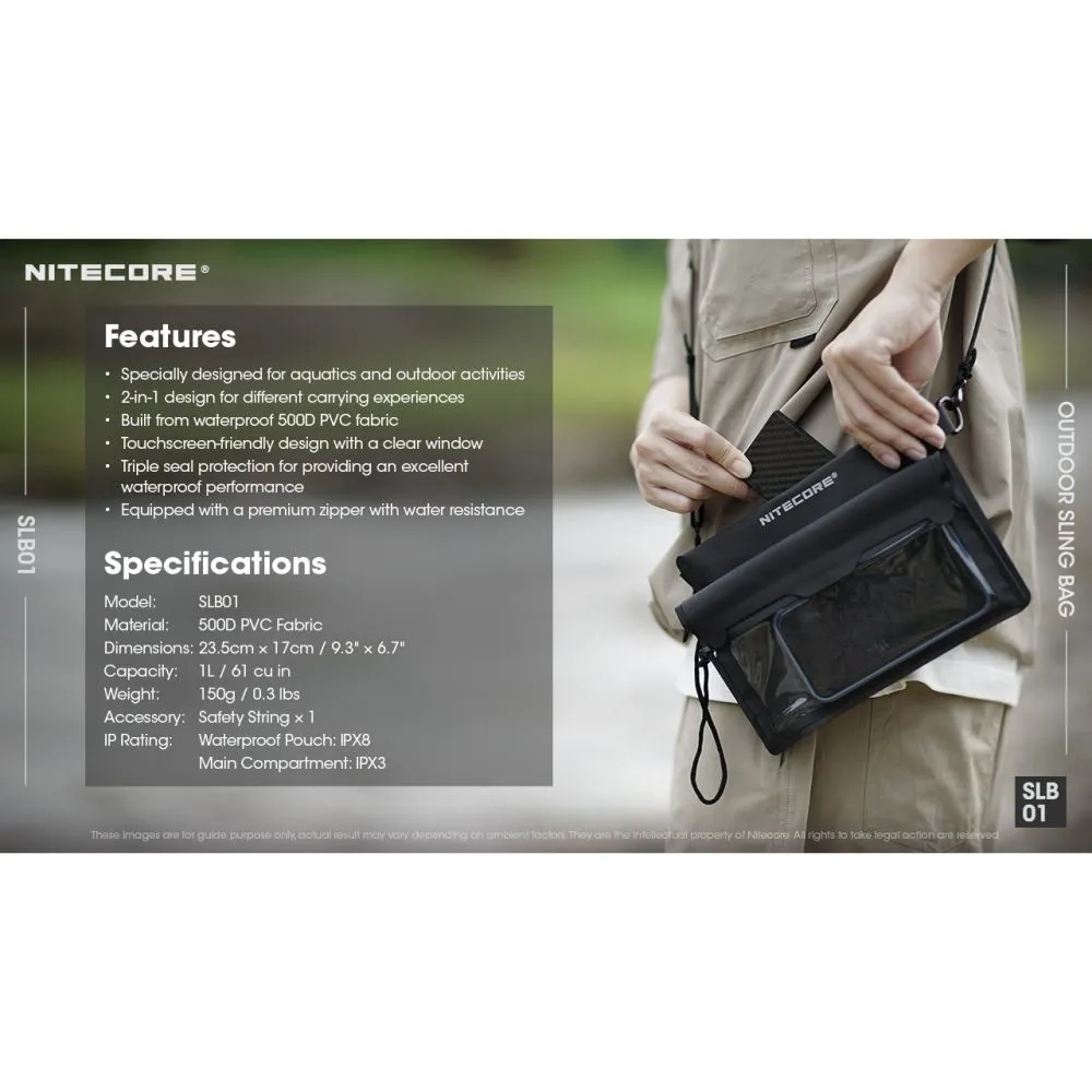Nitecore SLB01 Waterproof Sling Pouch Bag 分體式防水袋