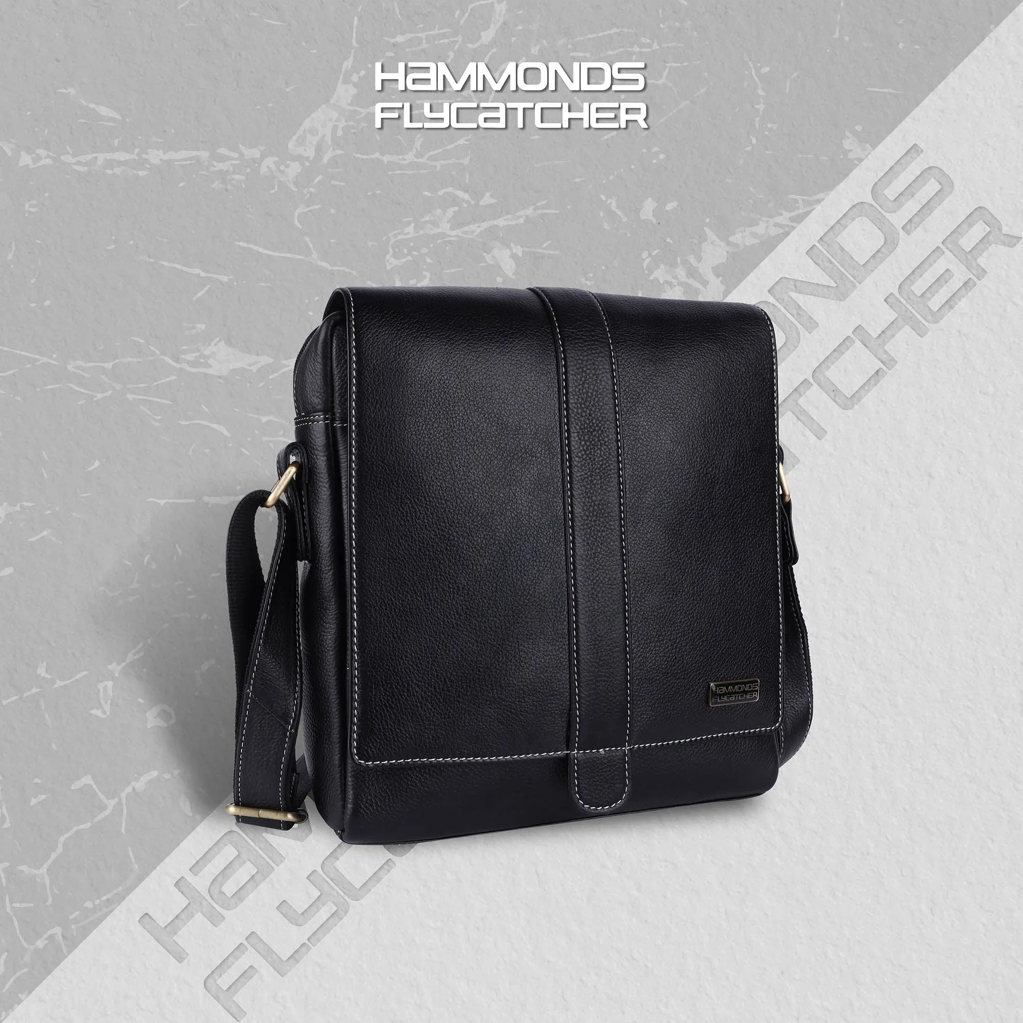 One Side Bag For Men - Genuine Leather - Sling Bag With Adjustable Strap - 1 Year Warranty
