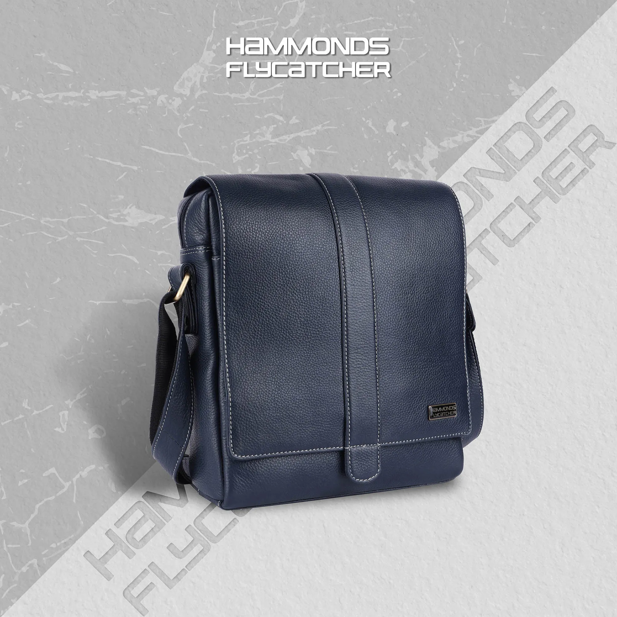 One Side Bag For Men - Genuine Leather - Sling Bag With Adjustable Strap - 1 Year Warranty
