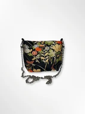 Orange Kiku Crossbody Pouch