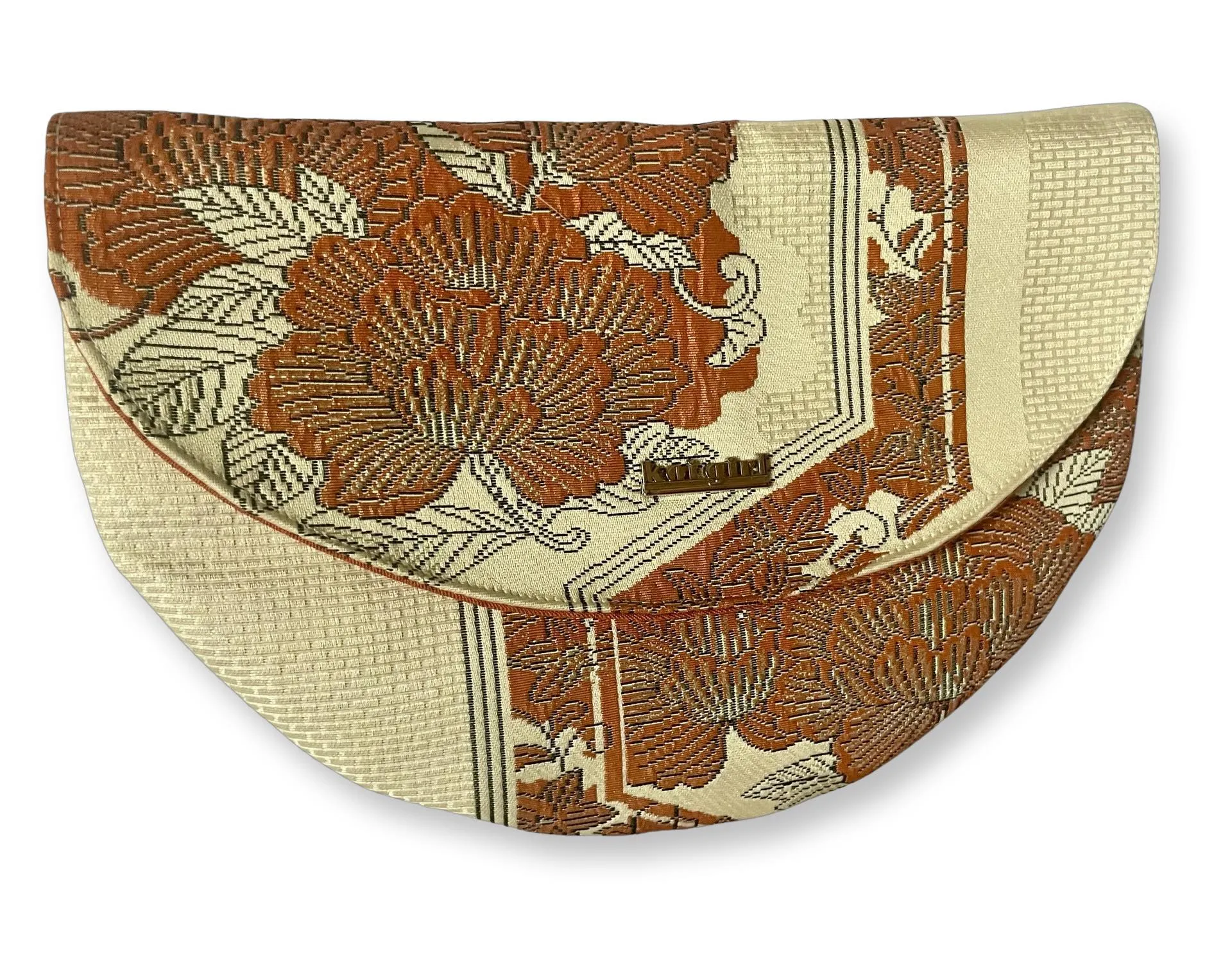 Orange Peonies Clutch