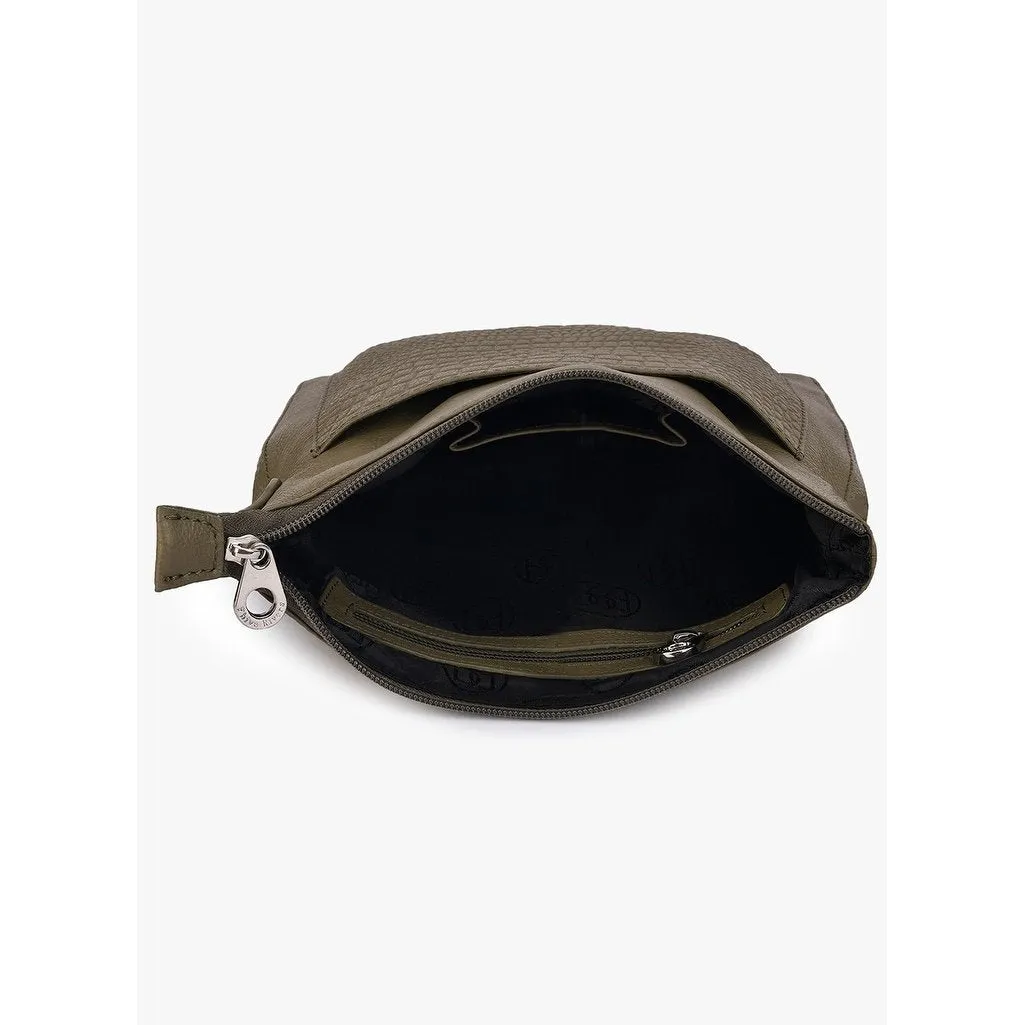 Phive Rivers Women's Leather Crossbody Bag  (Green_PR540)