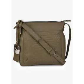 Phive Rivers Women's Leather Crossbody Bag  (Green_PR540)