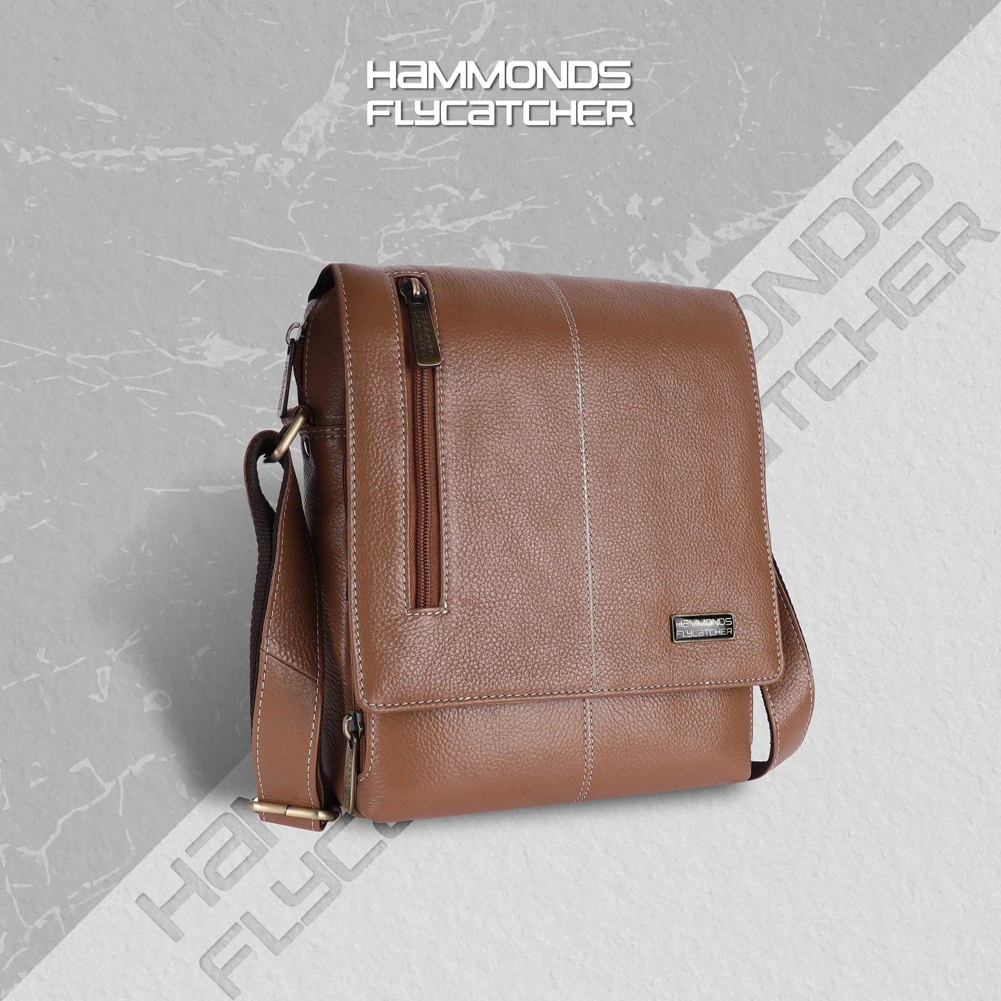 Premium Leather Sling Bag For Men - Adjustable Strap - 1 Year Warranty