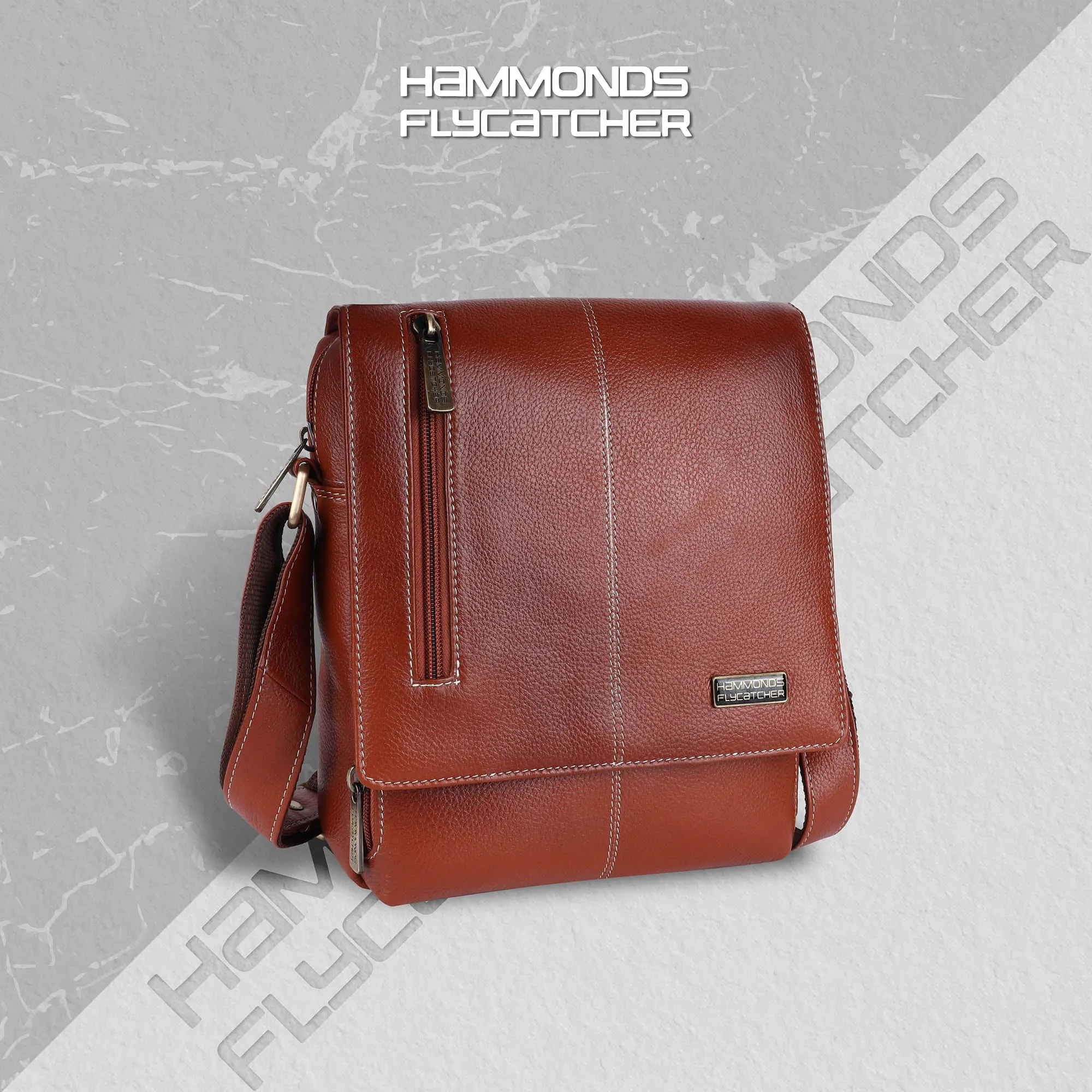 Premium Leather Sling Bag For Men - Adjustable Strap - 1 Year Warranty