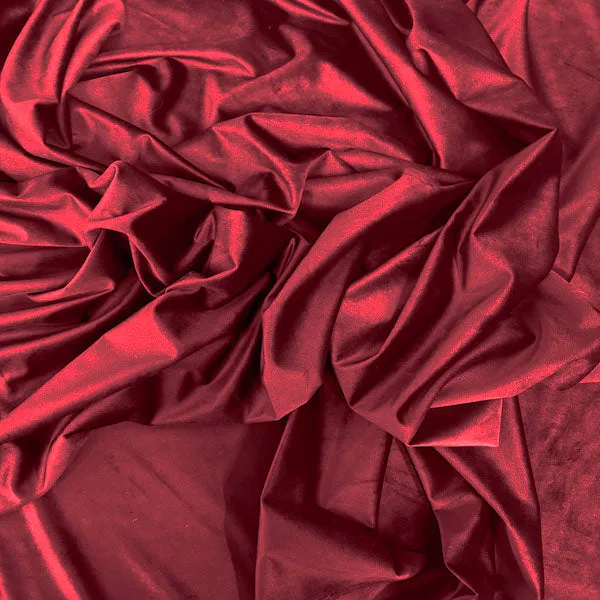 Red Royale Velvet Upholstery Velvet Home Decor Fabric