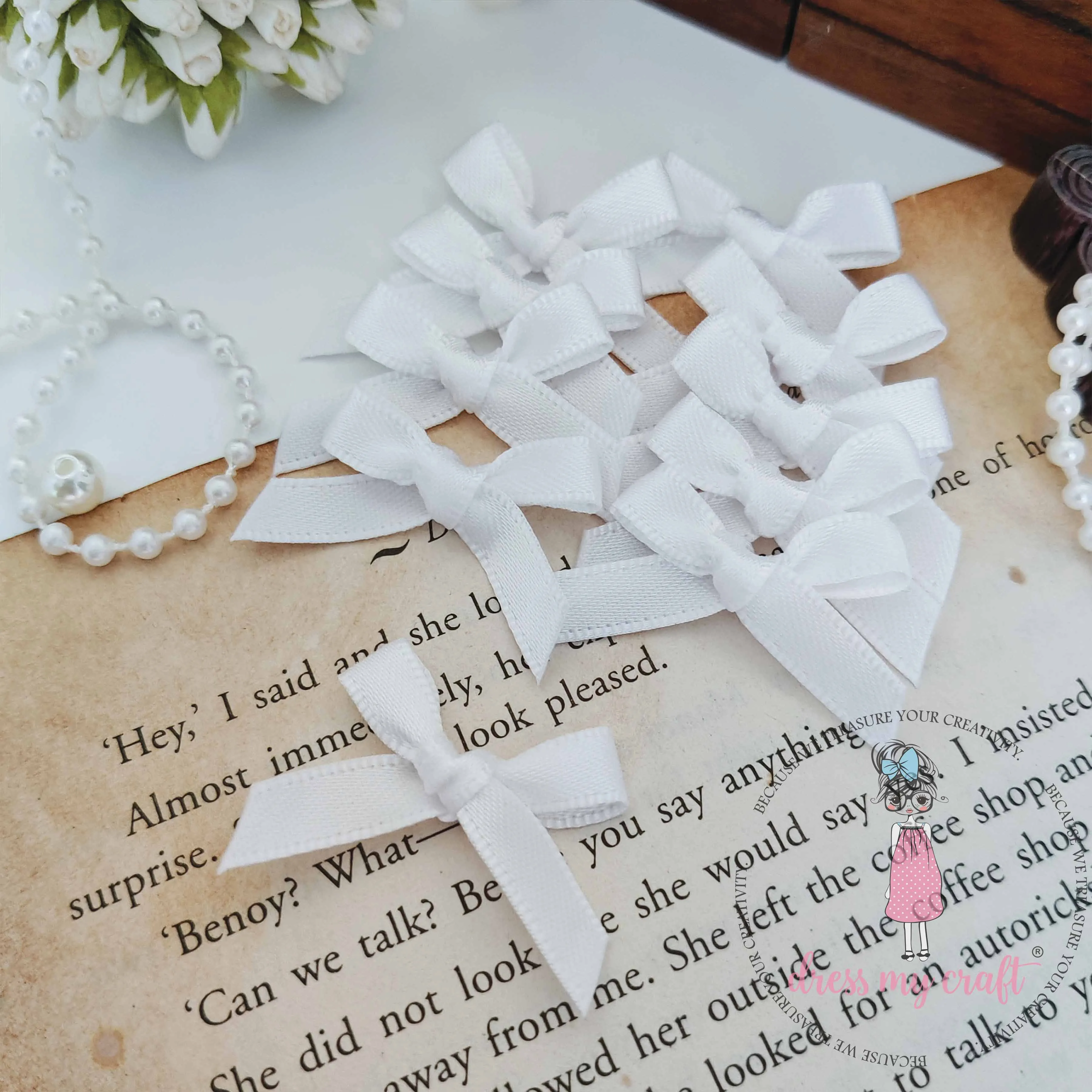 Snow White Ribbon Bows