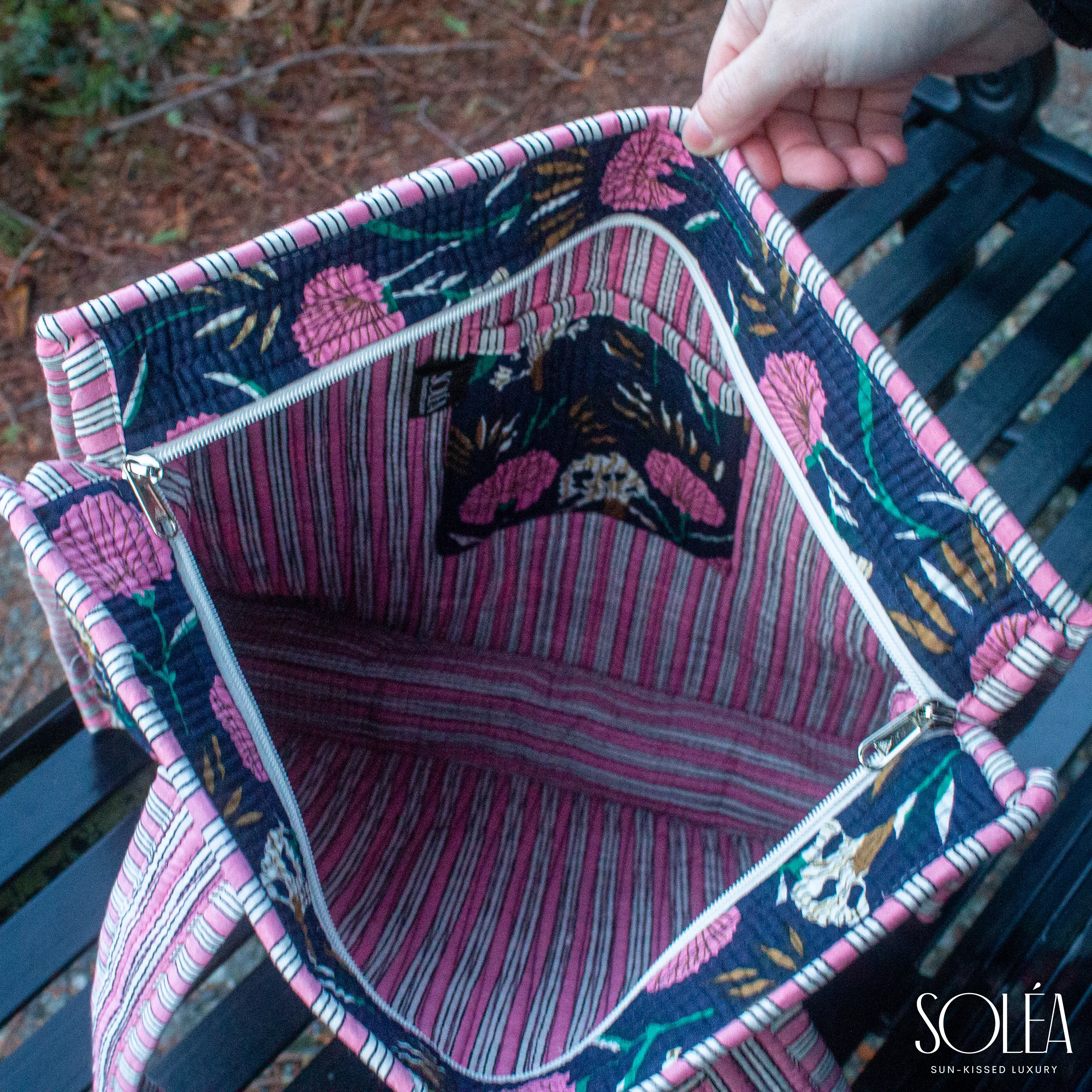 Soléa Cotton Royal Blue Tote