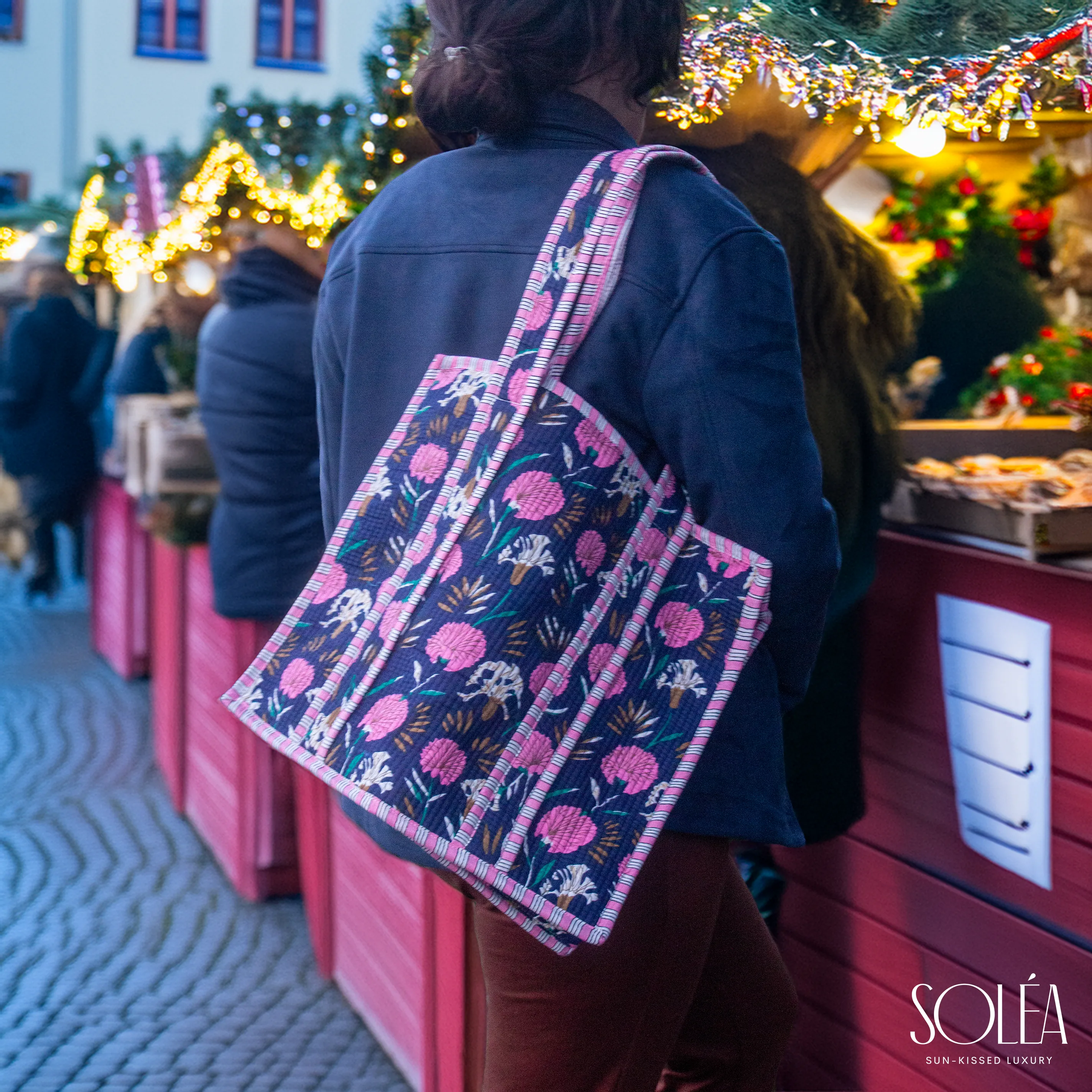 Soléa Cotton Royal Blue Tote