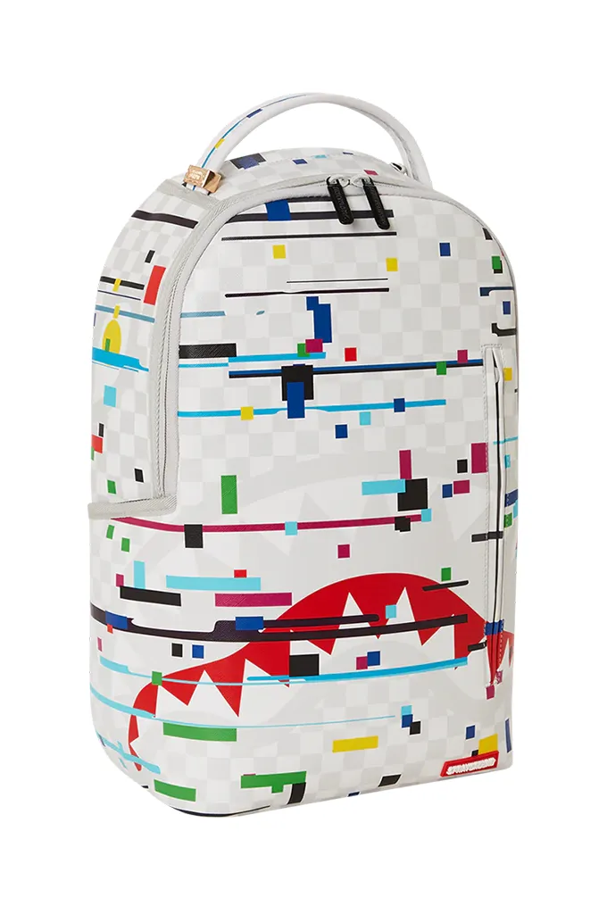 Sprayground Sharks In Paris Glitch Rider DLXV Backpack