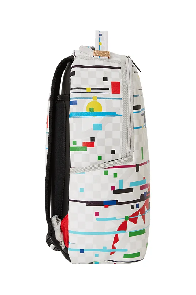 Sprayground Sharks In Paris Glitch Rider DLXV Backpack