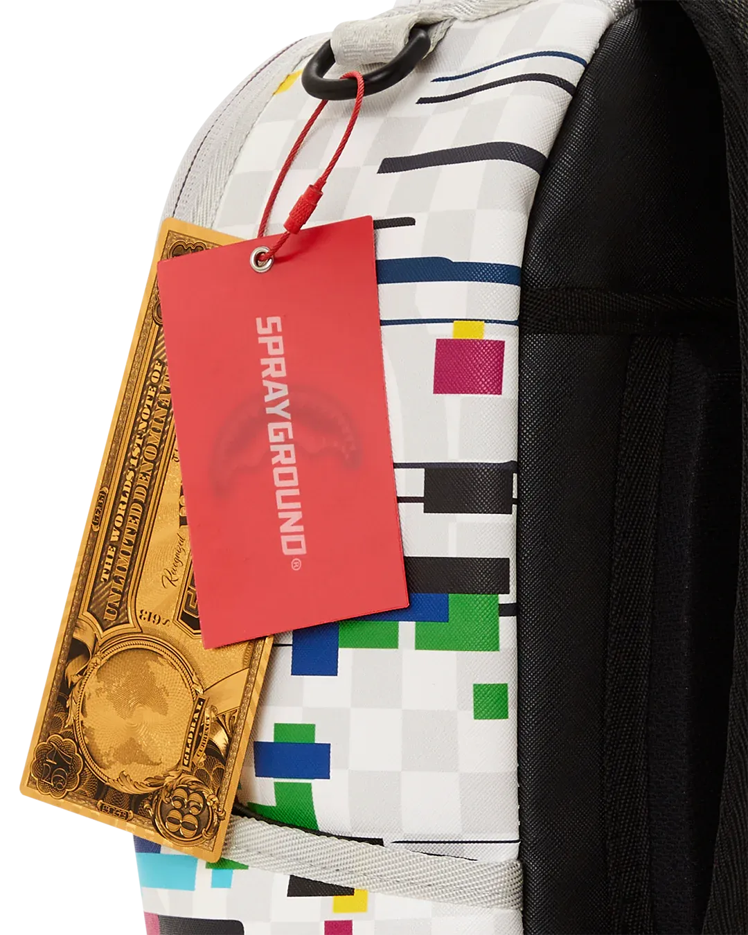 Sprayground Sharks In Paris Glitch Rider DLXV Backpack