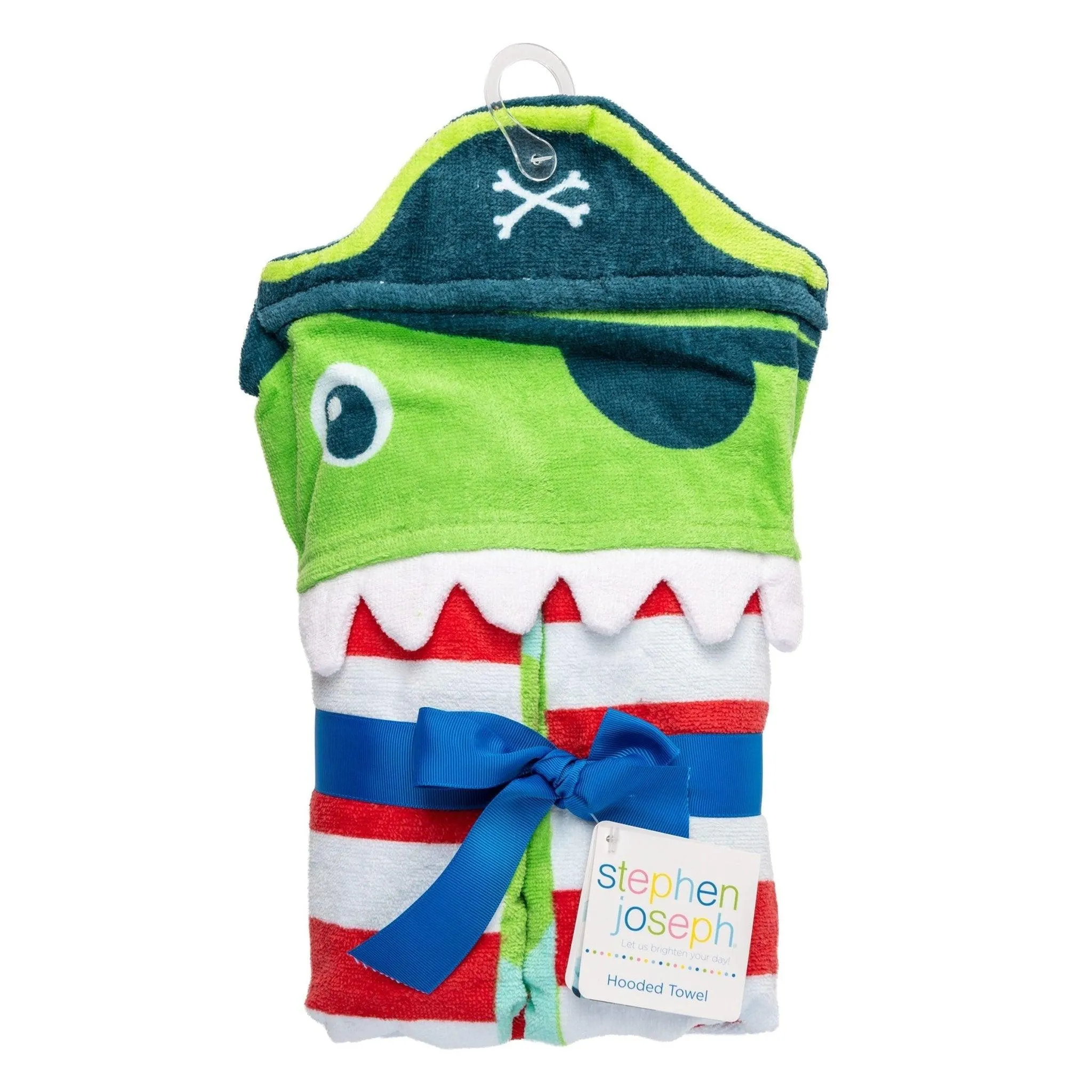 Stephen Joseph girls HOODED TOWEL, 46 X24 US - Dino Pirate