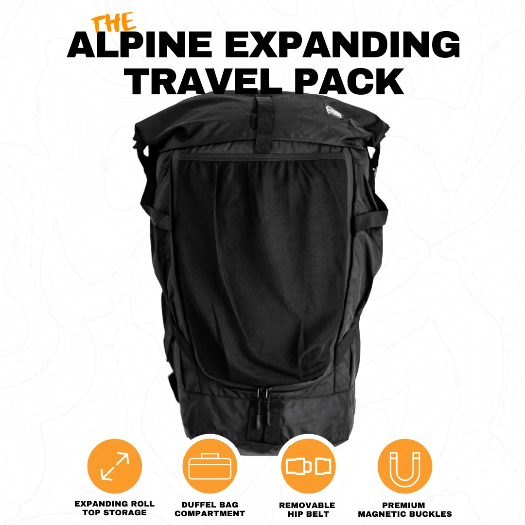The Expanding Travel Pack - Duffle Backpack 40-70L