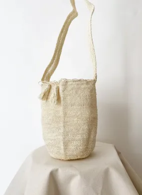 THE HIPPIE RAFIA BAG BIANCO