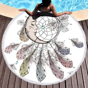 The Mooncatcher Fun Beach Towel