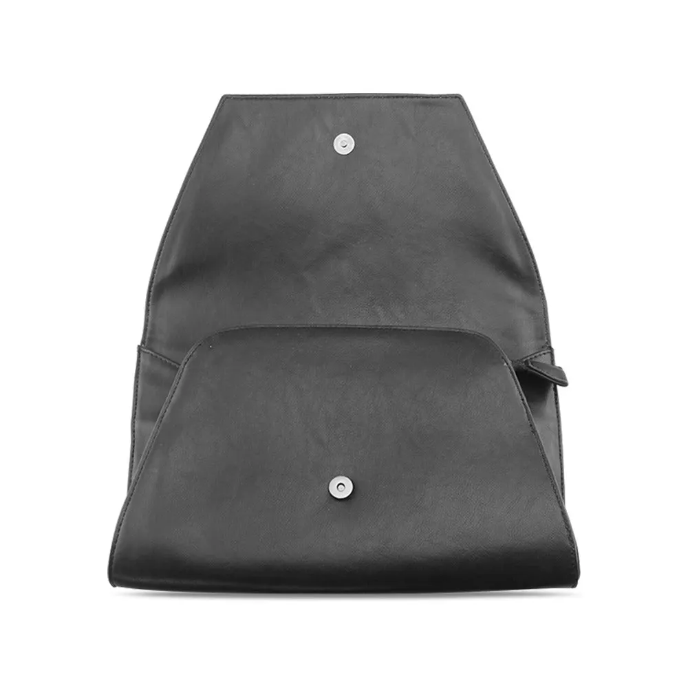 TRIBALESQUE LARGE FLAP CLUTCH