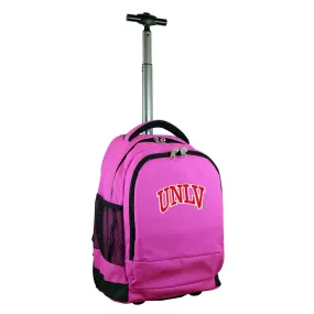 UNLV Premium Wheeled Backpack in Pink