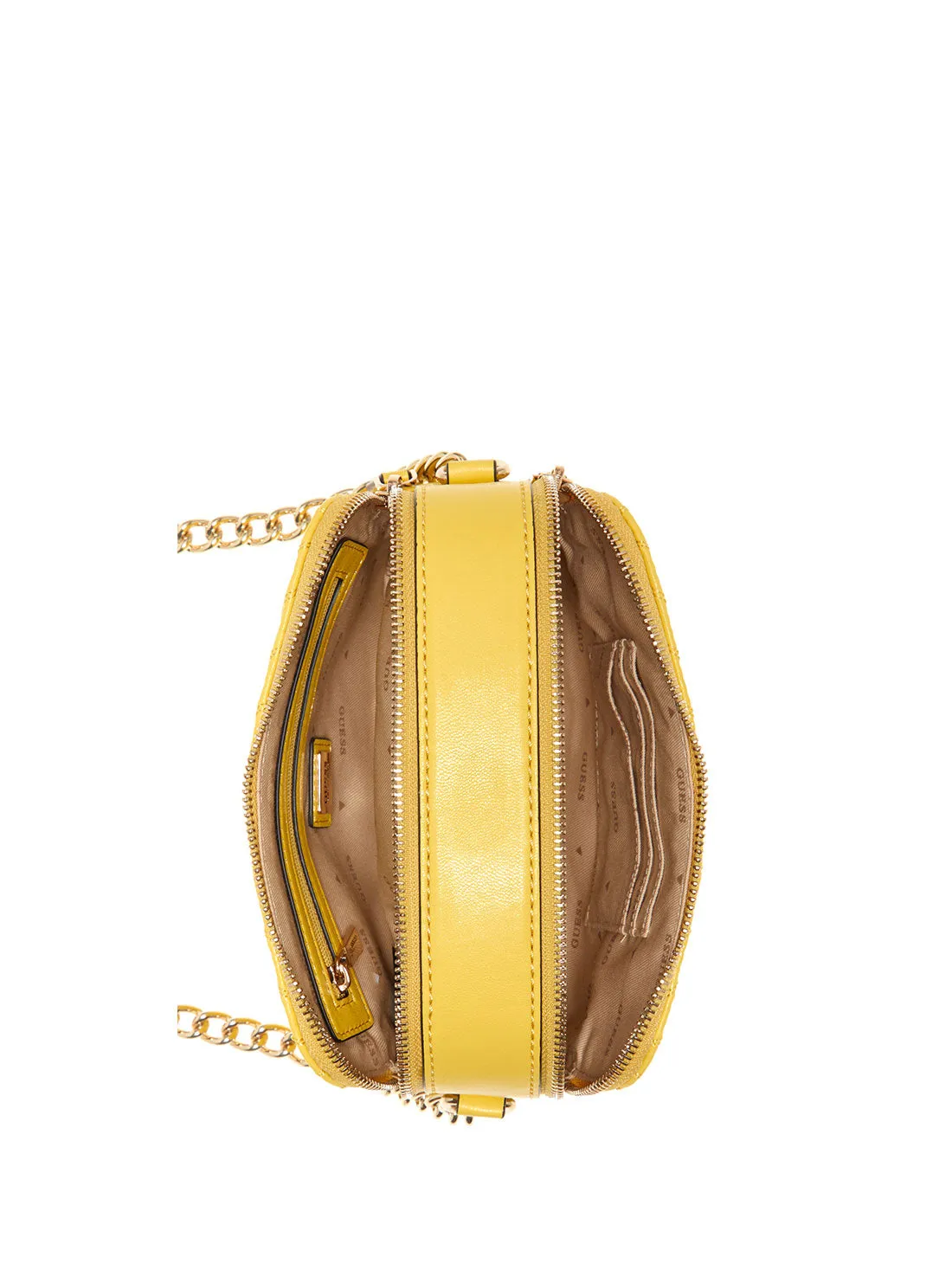 Yellow Quilted Noelle Crossbody Camera Bag